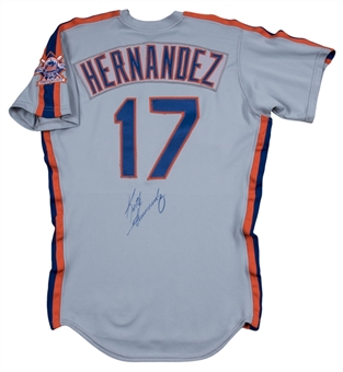 1986 Keith Hernandez Game Used and Signed New York Mets Road Jersey (JSA)